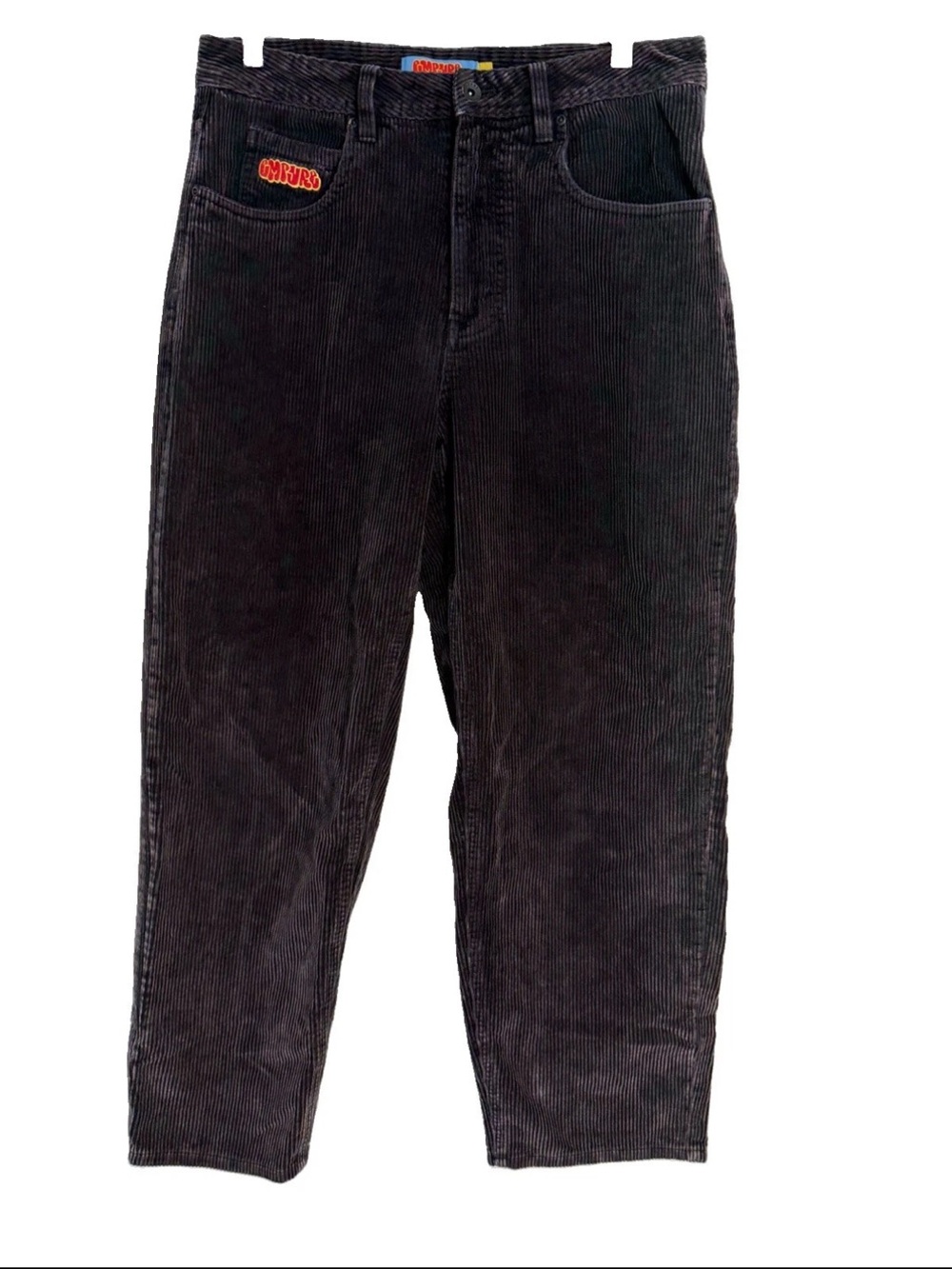 Empyre Corduroy Pants Black Skate Streetwear Y2K Mens 30